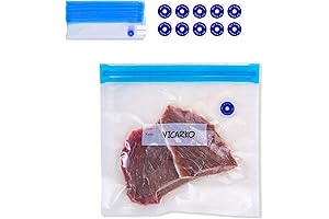 30 Vacuum Ziplock Bags: Space-Saving Food Storage Solution