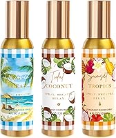 CLESH Room Spray 3-Pack: Tidal Coconut, Woven Ocean, Sunset Tropics | Long-Lasting Air Freshener & Odor Eliminator for Home, Bath, Office (4oz Each)