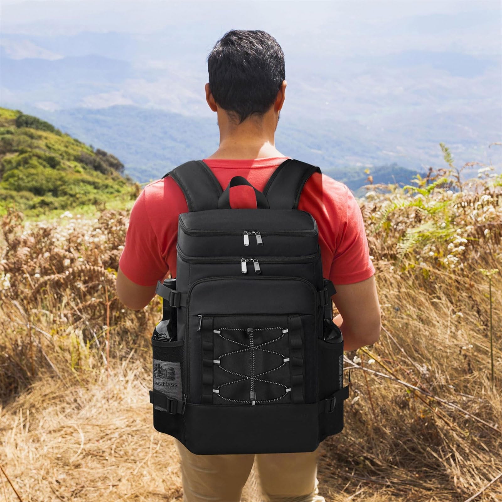 Zaino refrigerante ergonomico per picnic isolamento spesso tecnologia a tenuta stagna spazioso stoccaggio tessuto Oxford attività all'aperto borsa termica