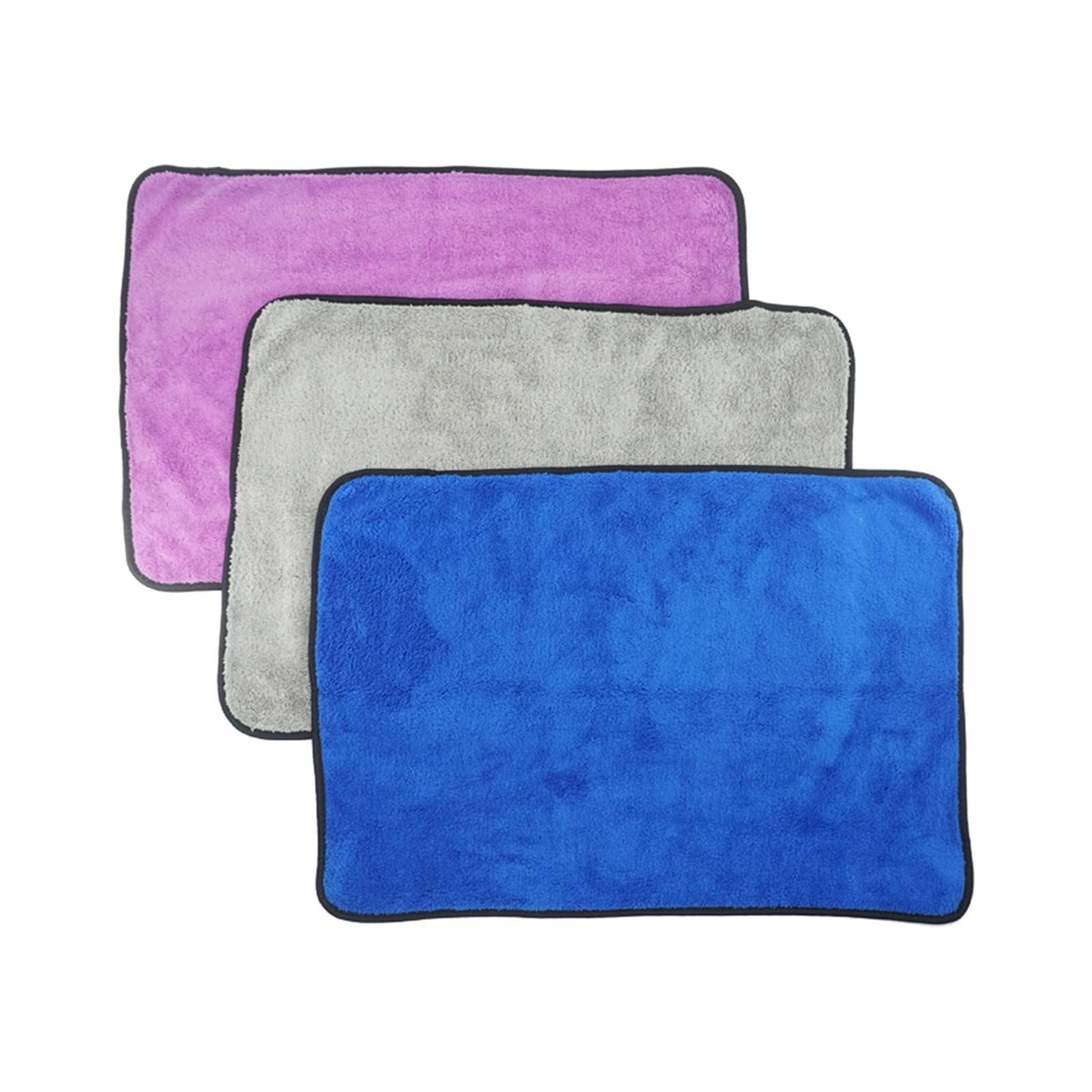 100X40cm 60X40CM Asciugamano in microfibra Accessori per lavaggio auto Panno per la pulizia dell'auto super assorbente Asciugamano per auto in microfibra premium (Color : 60X40CM Grey) (60x40cm Purpl