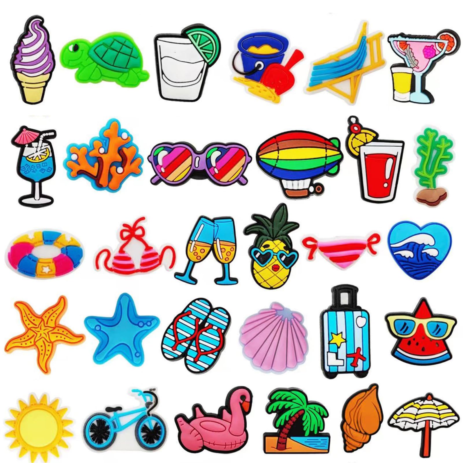 37pcs Zapatos Charm Pins Adornos Para Croc Shoe Charm Accesorios Diy — view 17