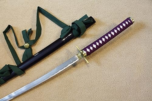 S3131 Anime HITSUGAYA Toshiro SHIROU CHAN HYOURINMARU Espada púrpura con cinturón de hombro 41 pulgadas