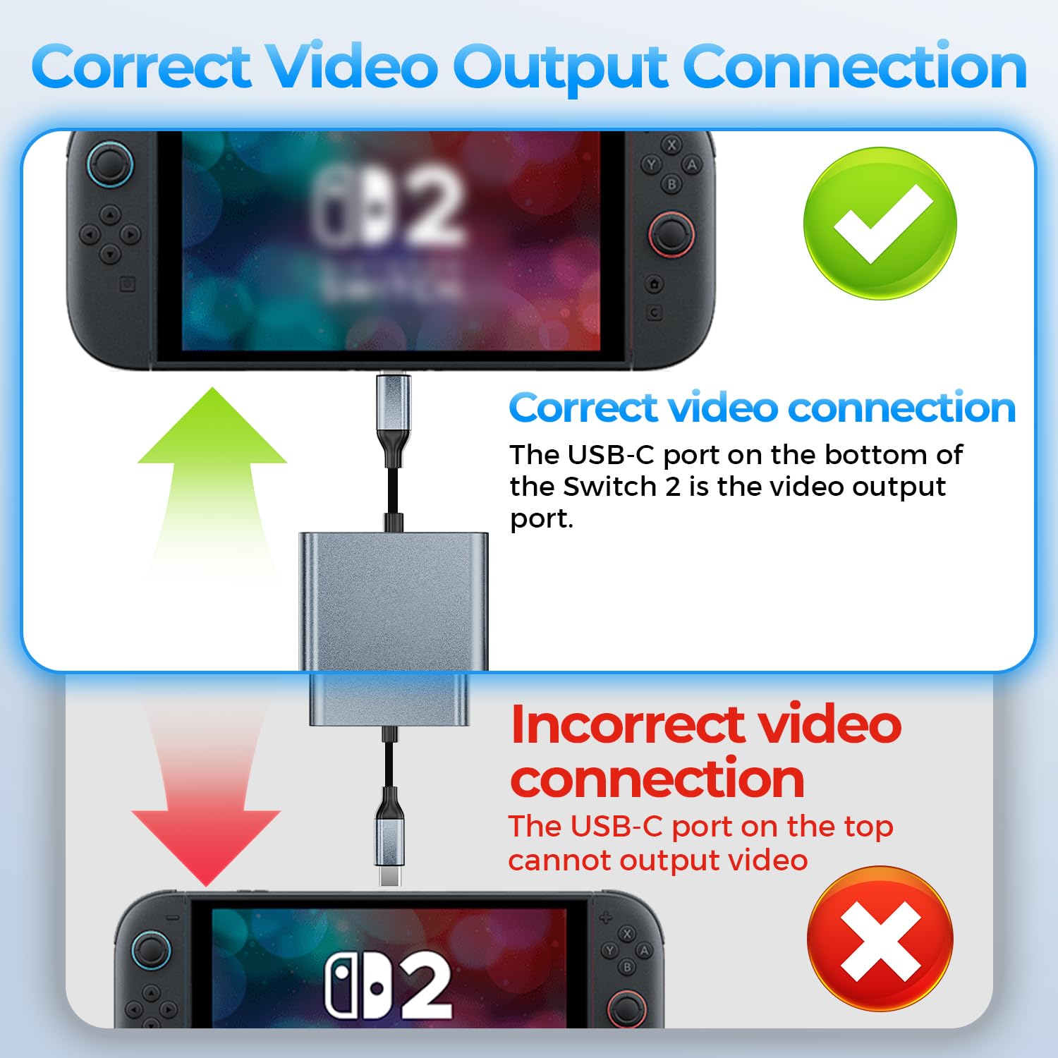 Switch 2 Dock, przenośna stacja dokująca USB C z portem 4K przy 120 Hz/PD 100 W/USB 3.0, podróżna stacja dokująca ze stopu aluminium do Switch/Steam Deck/ROG Xbox Ally X/Legion Go 1/2/S