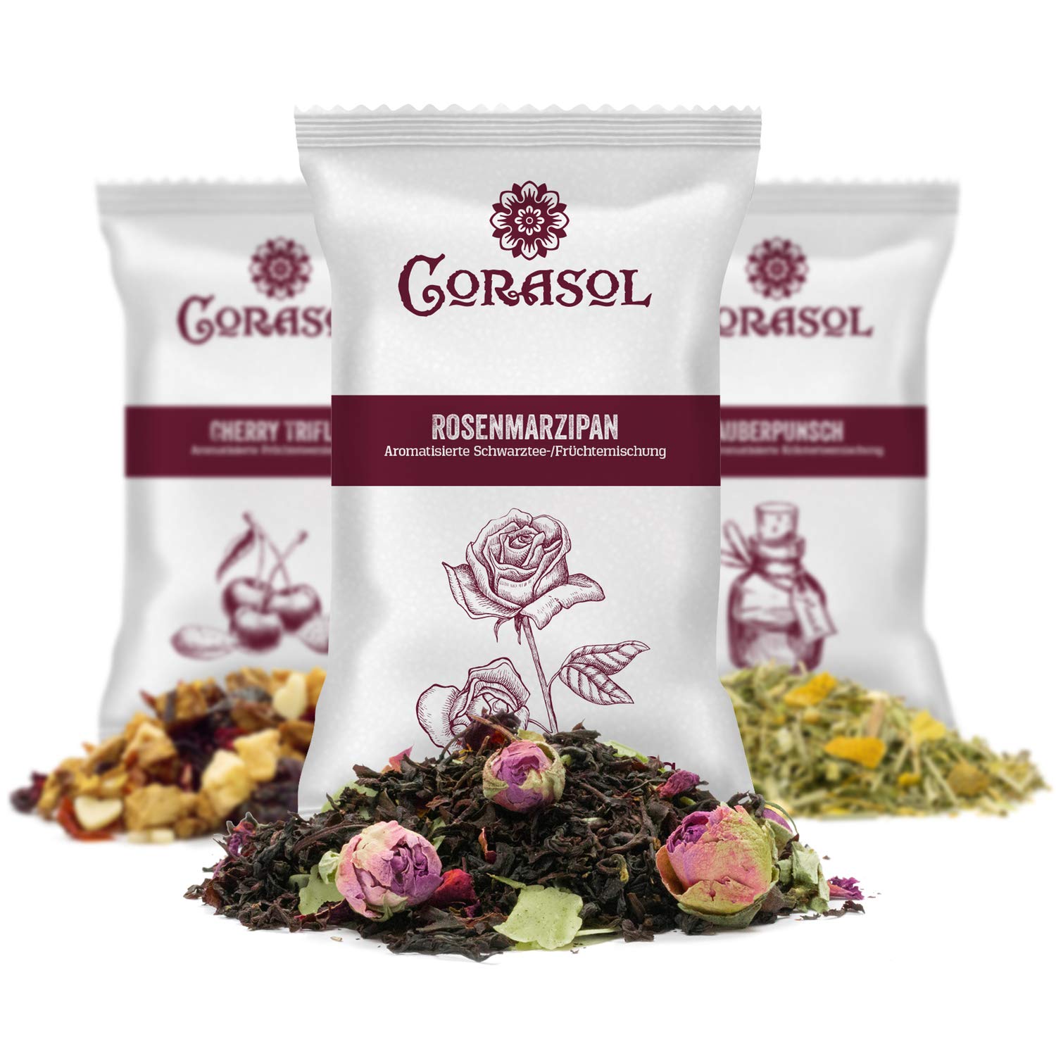 Premium Tee-Adventskalender 2025 mit 24 weihnachtlichen Gourmet-Teesorten, 223 g loser Tee, Geschenk-Idee für Frauen