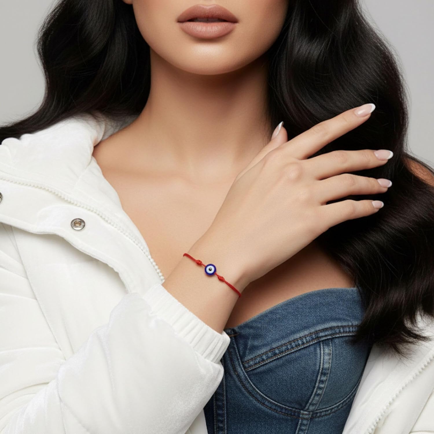 Genuine Evil Eye Protection Bracelet – Adjustable Red String Talisman | Handmade Kabbalah Mal de Ojo with Turkish Glass Bead for Good Luck and Energy Shield - Image 7