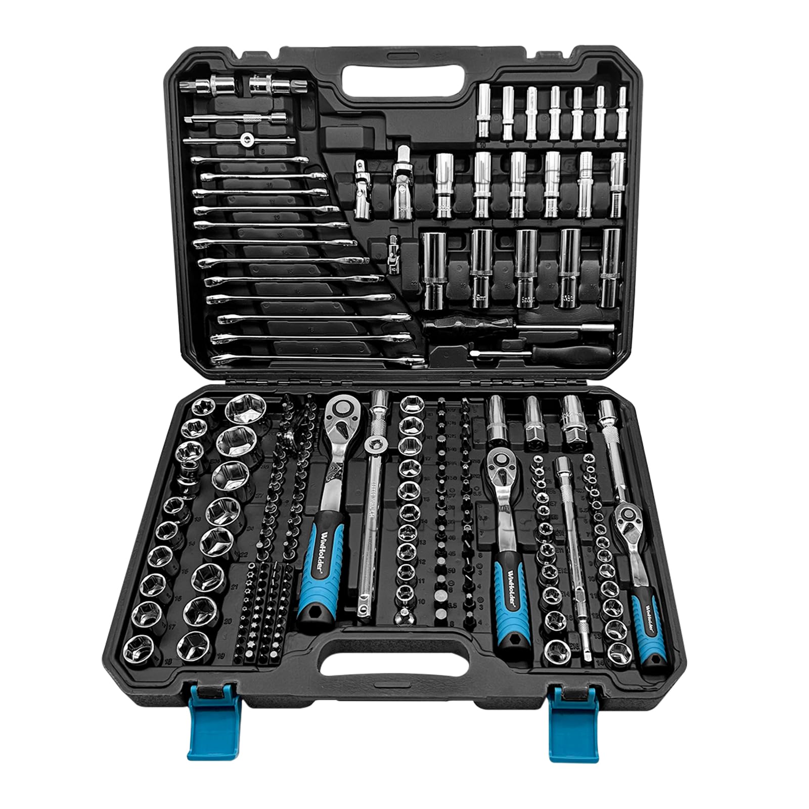 WinHolder Ratchet Wrench Socket Set DIY Tools, Bits, with Case (216PCS)