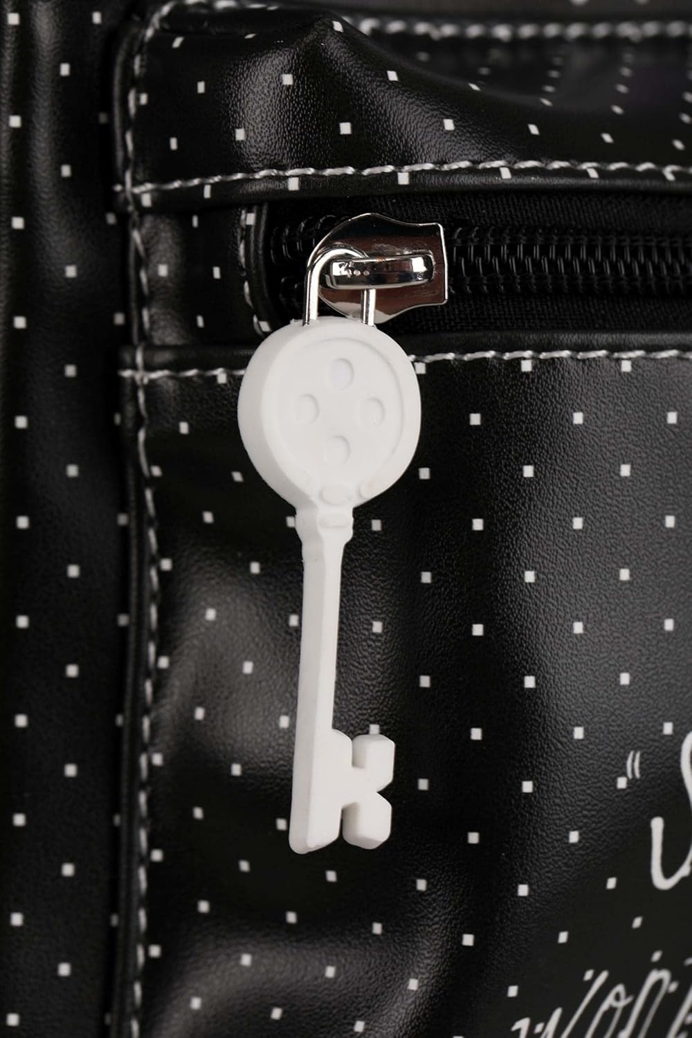FUN.COM Coraline Polka Dot Mini Backpack with Adjustable Straps and Side Pockets, Officially Licensed