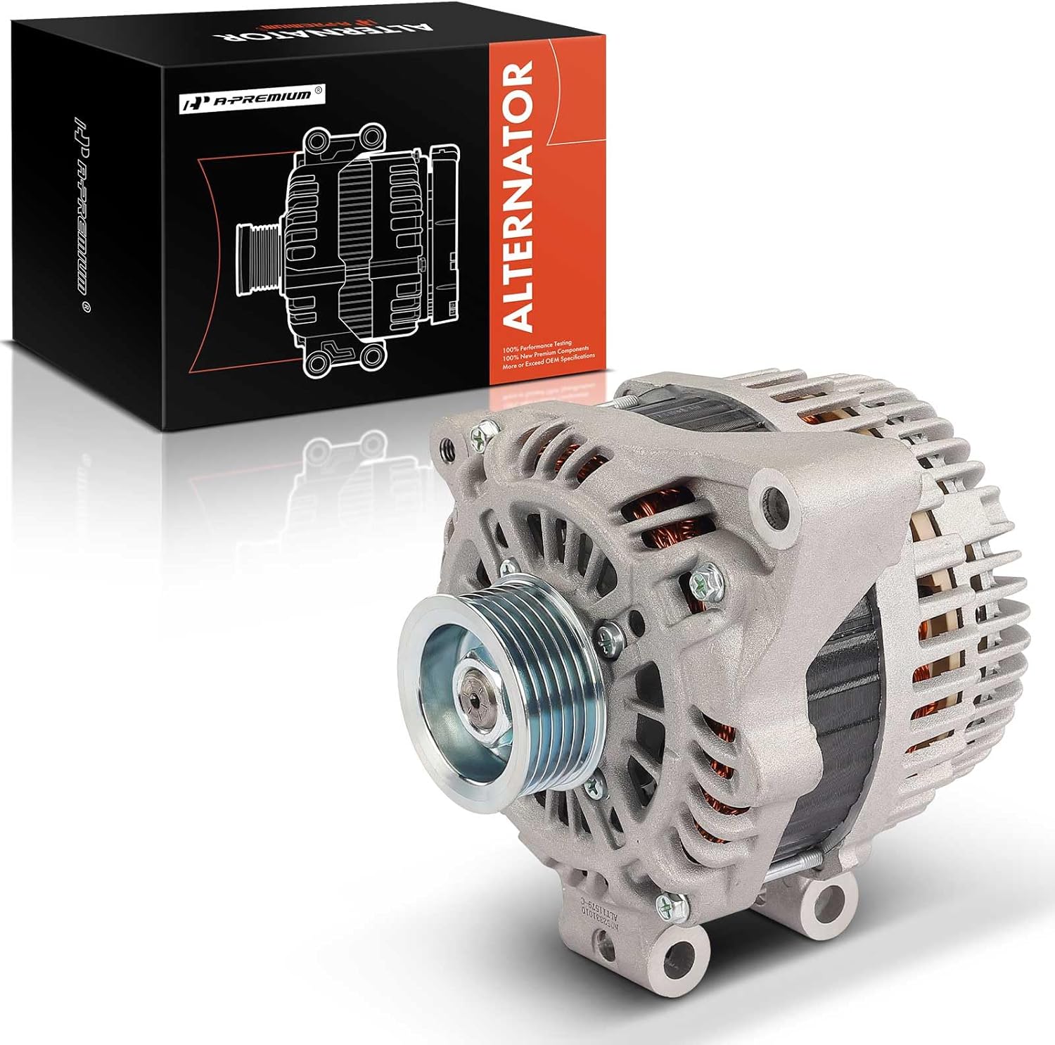 A-Premium Alternator Compatible with Subaru Forester 2011 2012 2013 2.5L, 12V 110A 6-Groove Pulley Clockwise, Replace# 23700-AA701, A002TL0091A