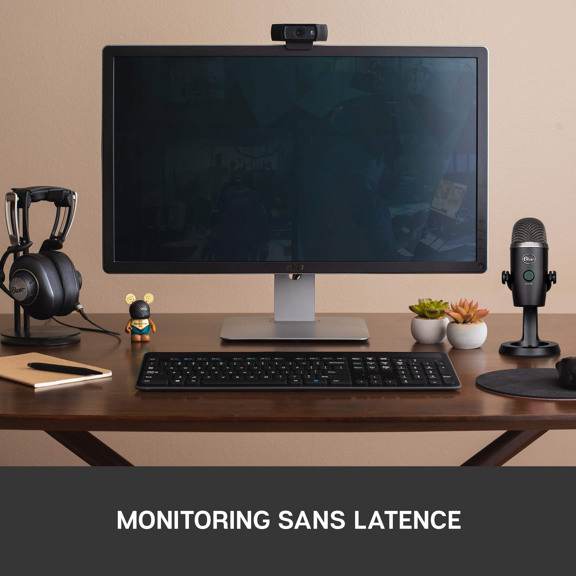 Blue Microphones Yeti Nano, Micro USB pour Enregistrer, Streaming, Gaming, Podcast, Micro Gaming Condensateur avec Effets Blue VO!CE, Micro PC & Mac, Cardioïde & Omni, Monitoring sans latence - Noir