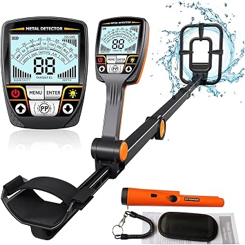 Metal Detector for Adults Foldable Professional Metal Detector TX-640 High Precision Gold Detector for Adults with Waterproof Search Coil Professional High Precision Gold Detector Color TX-640MD700, Size Y
