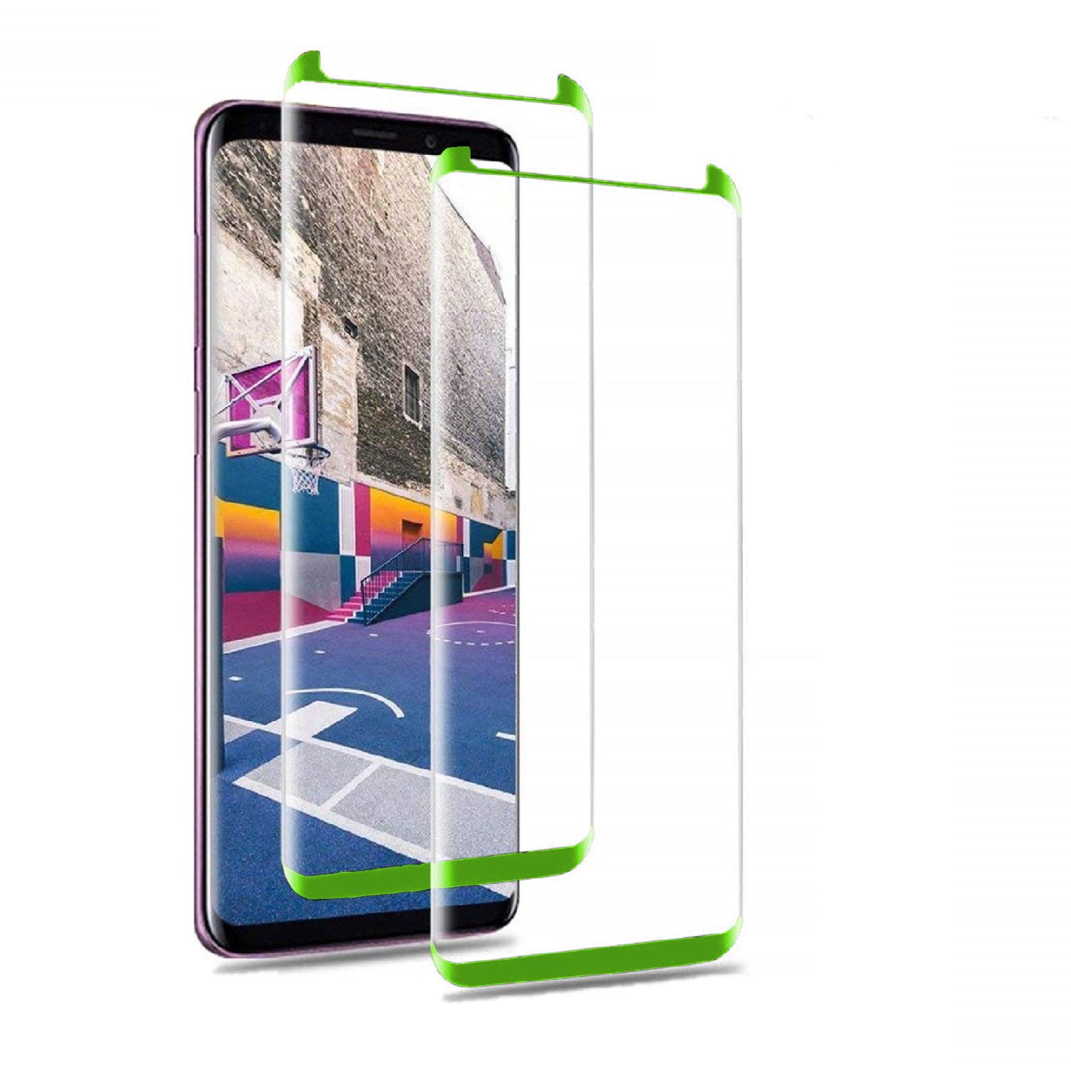 sheety Vetro Temperato, Anti-Graffo 9H Durezza Facile da Pulire Facile da installare Protezione Vetro Trasparente Screen Protector (Verde)