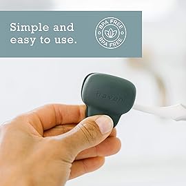 Haven Toothbrush Cover - Fits Electronic and Manual Toothbrushes - Toothbrush Case Holder for Travel - Set of 4 Tooth Brush Protectors (White, Coral, Teal, Charcoal Gray)