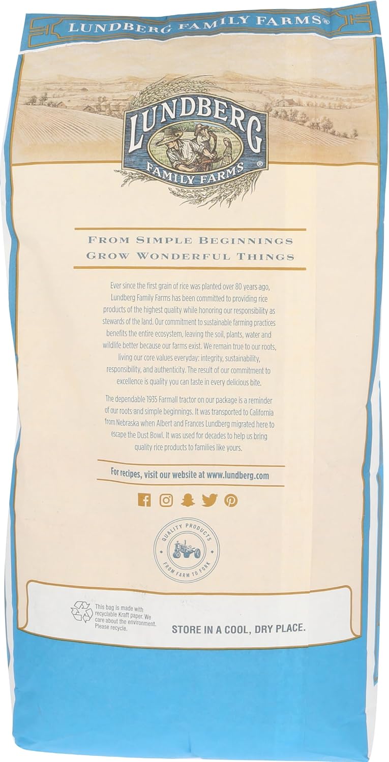 Lundberg Organic Wild Blend Rice, Bulk – Delicious Medley of Black, Brown, Red, & Wild Whole Grains, Kosher Certified, (25 Lb)
