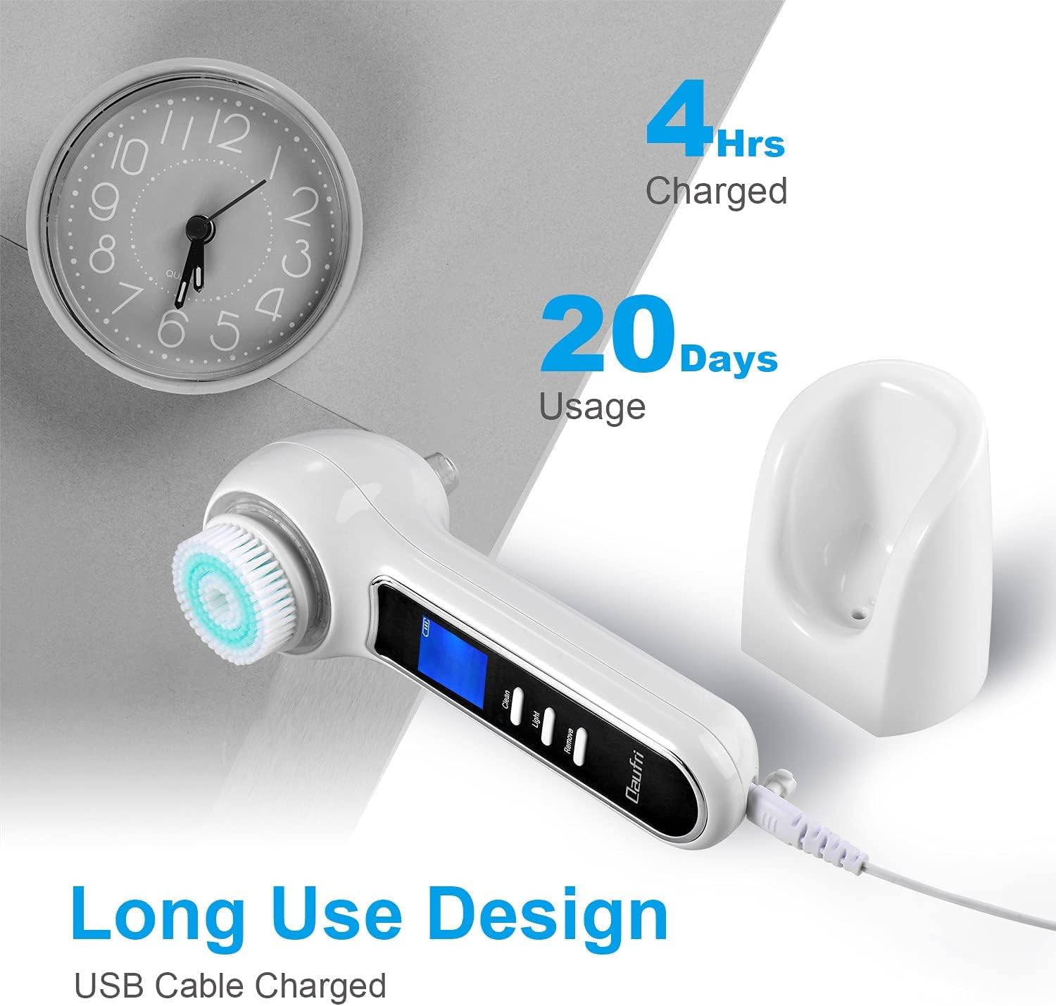 UMICKOO Blackhead Remover Pore Vacuum,Rechargeable Facial Cleansing Brush with LCD Screen,IPX7 Waterproof 3 in 1 Facial Cleaner for Exfoliating, Massaging and Deep Pore Cleansing : Beauty & Personal Care