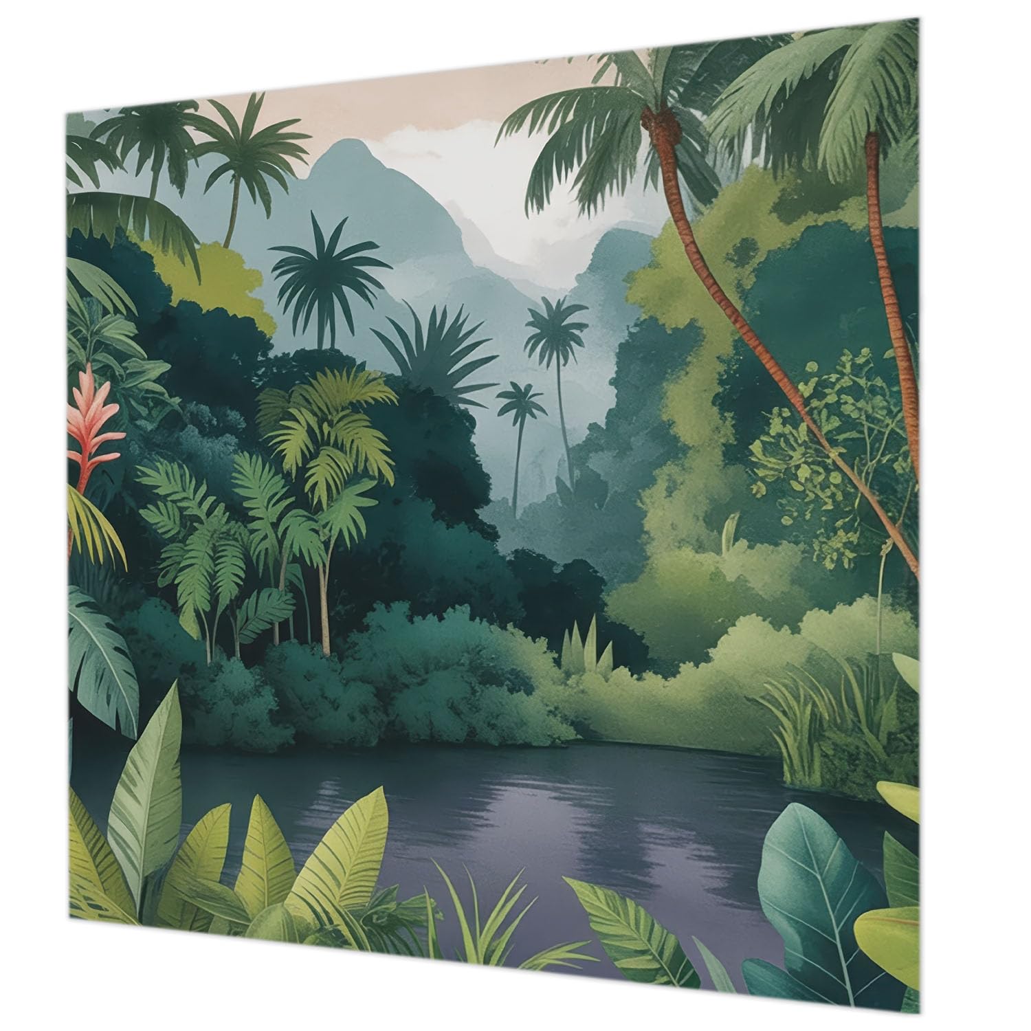 Papier peint paysages exotiques pour une chambre à coucher évasion