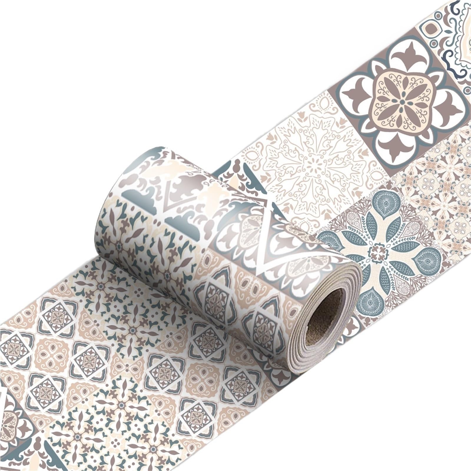 Cenefas Decorativas Adhesivas Azulejos línea de cintura tira decorativa rodapié baño Peel Stick cocina Backsplash pegatina pared cerámica(YX-170,30cmX240cmX1roll)