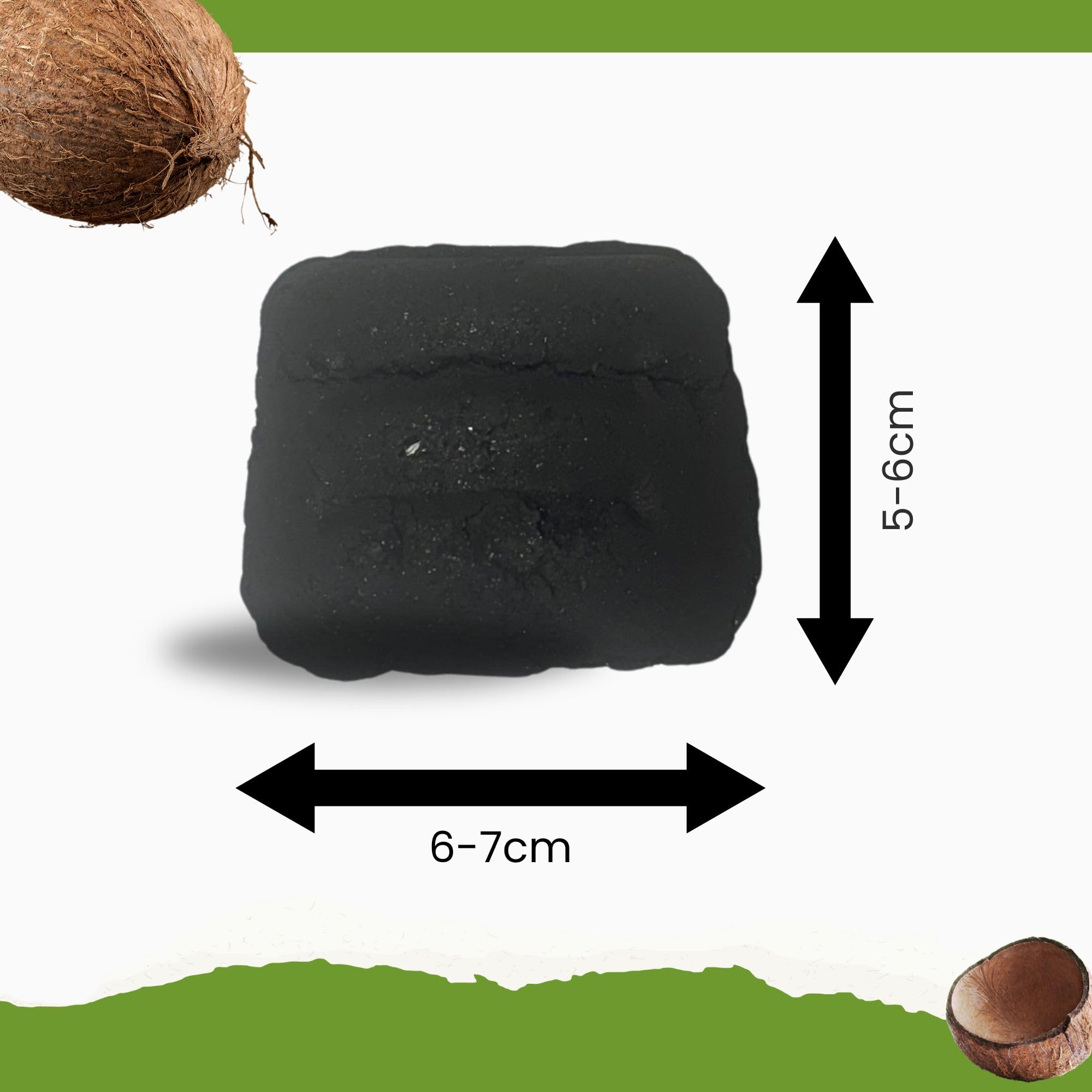 Beach Premium Kokos Grillbriketts – Cocos Holzkohle für Dutch Oven, BBQ & Smoker – Hochwertige Grillkohle & Holzkohlebriketts – Lange Brenndauer & Hohe Hitze (20kg)