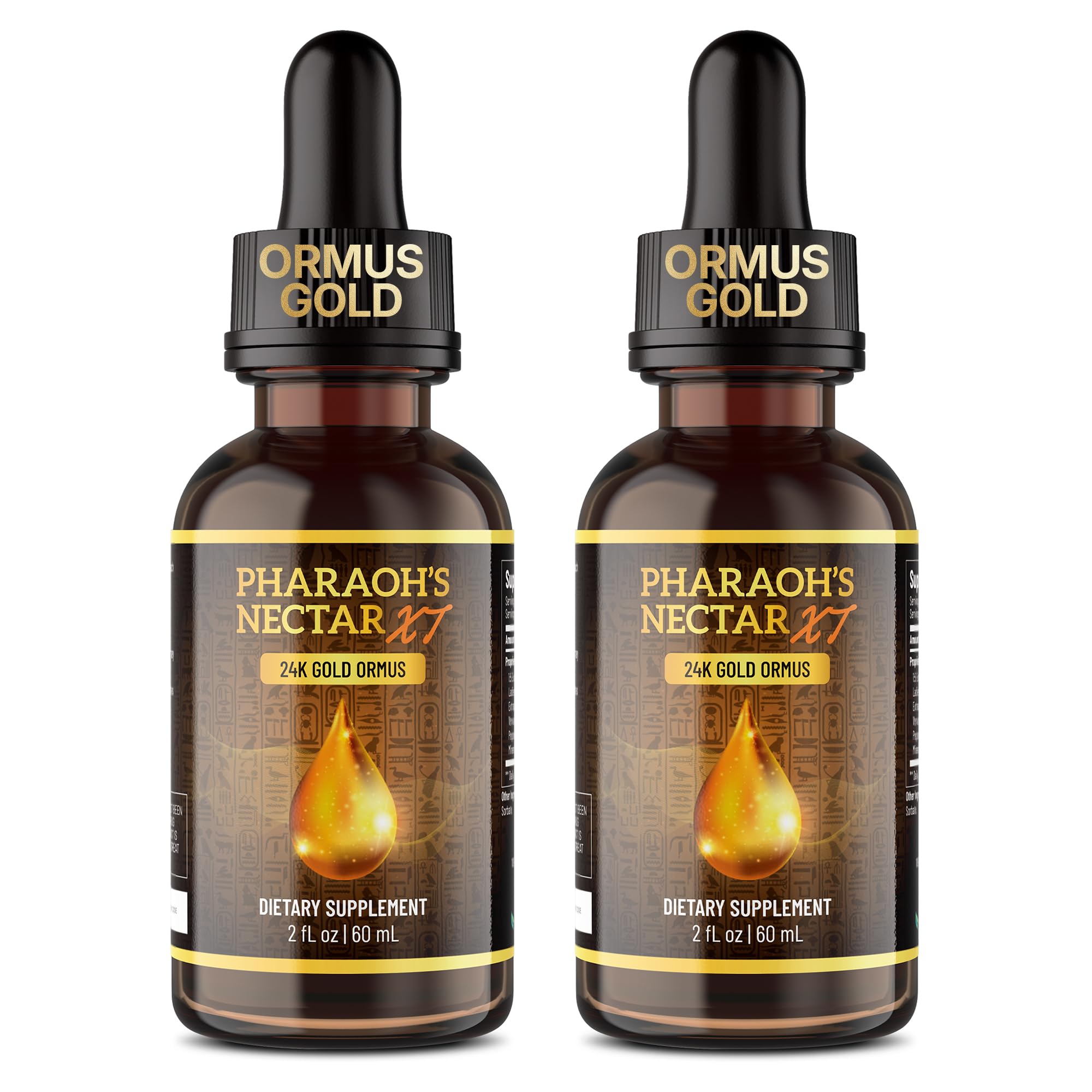 Pharaoh's Nectar XT 24K Monoatomic Gold Ormus Liquid 2 Pack 2 Fl Oz(Pack of 2)