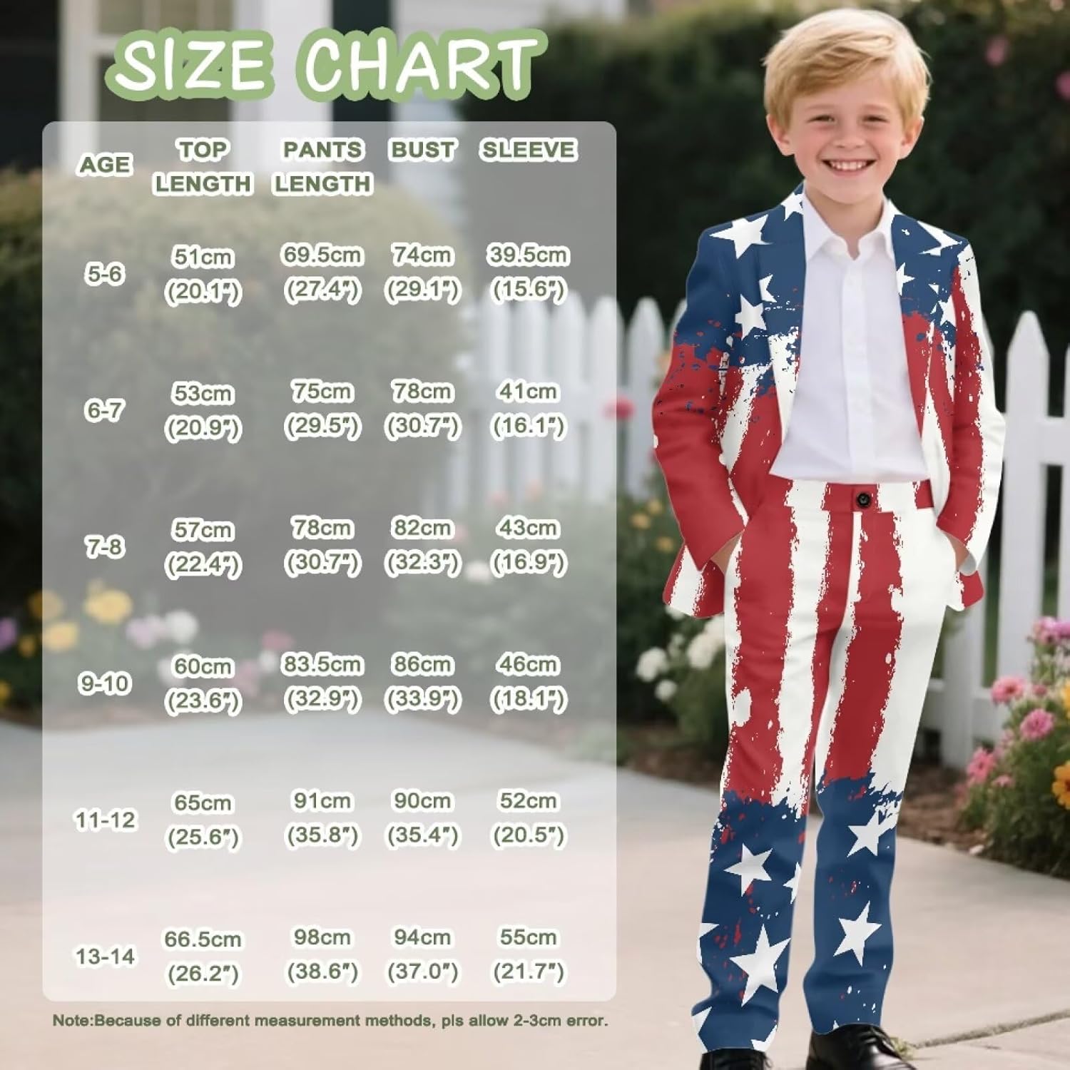 2Pcs Suit Set for Boys Kids Suit Jacket & Trousers with Elastic Waistband Formal Wedding Party Wear Blazer Set