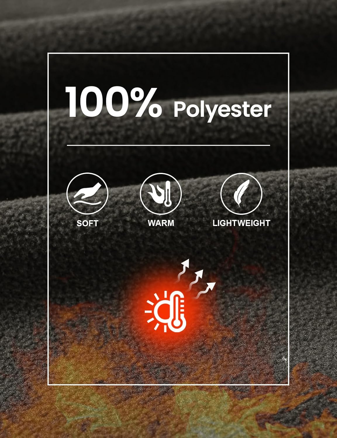 TBMPOY Men's Fleece Jackets Lightweight Full-Zip Fall Jacket Outdoor Hiking Warm Winter Coats with Pockets - Image 4