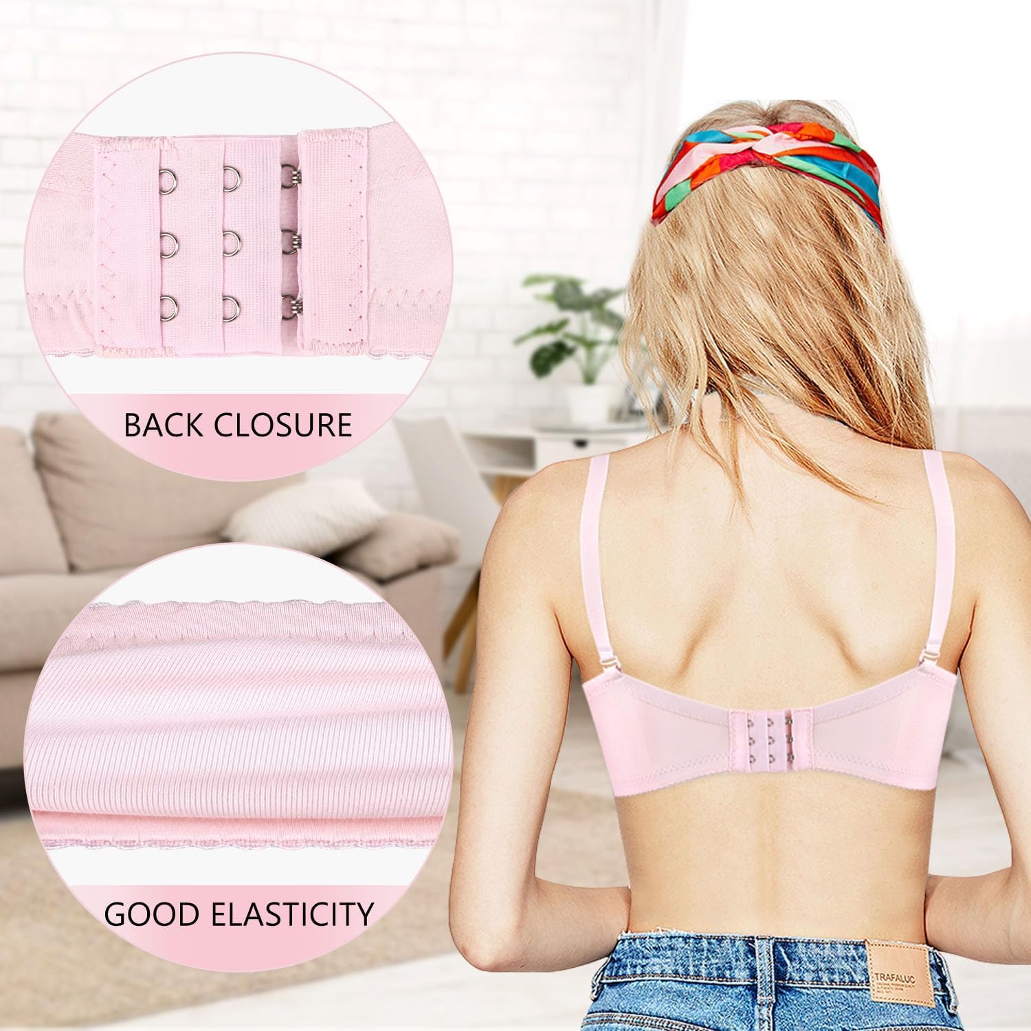 Teens Training Bras for Girls Big Kids Padded Sports Bra Adjustable Straps Bralette with Underpants Sets - Image 3