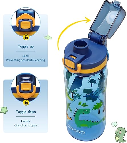 Miniatura 4 de Opard - Botellas de agua deportivas de 2024 onzas, sin bisfenol A, a prueba de fugas, de plástico Tritan con tapa abatible, botella de agua para