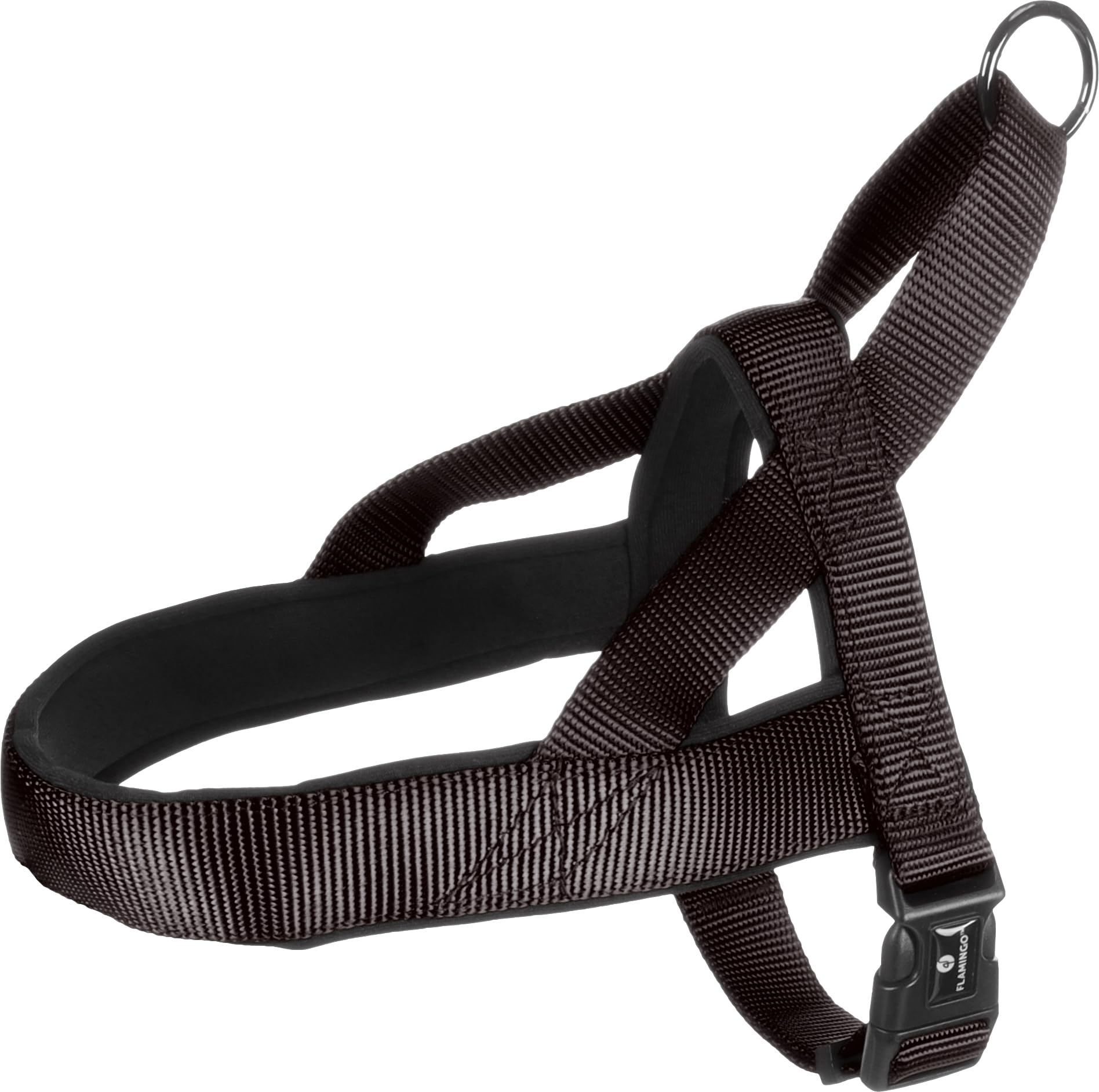 Flamingo Dog Harness Noors Abbi Black XS 36cm 35-42cm 20mm