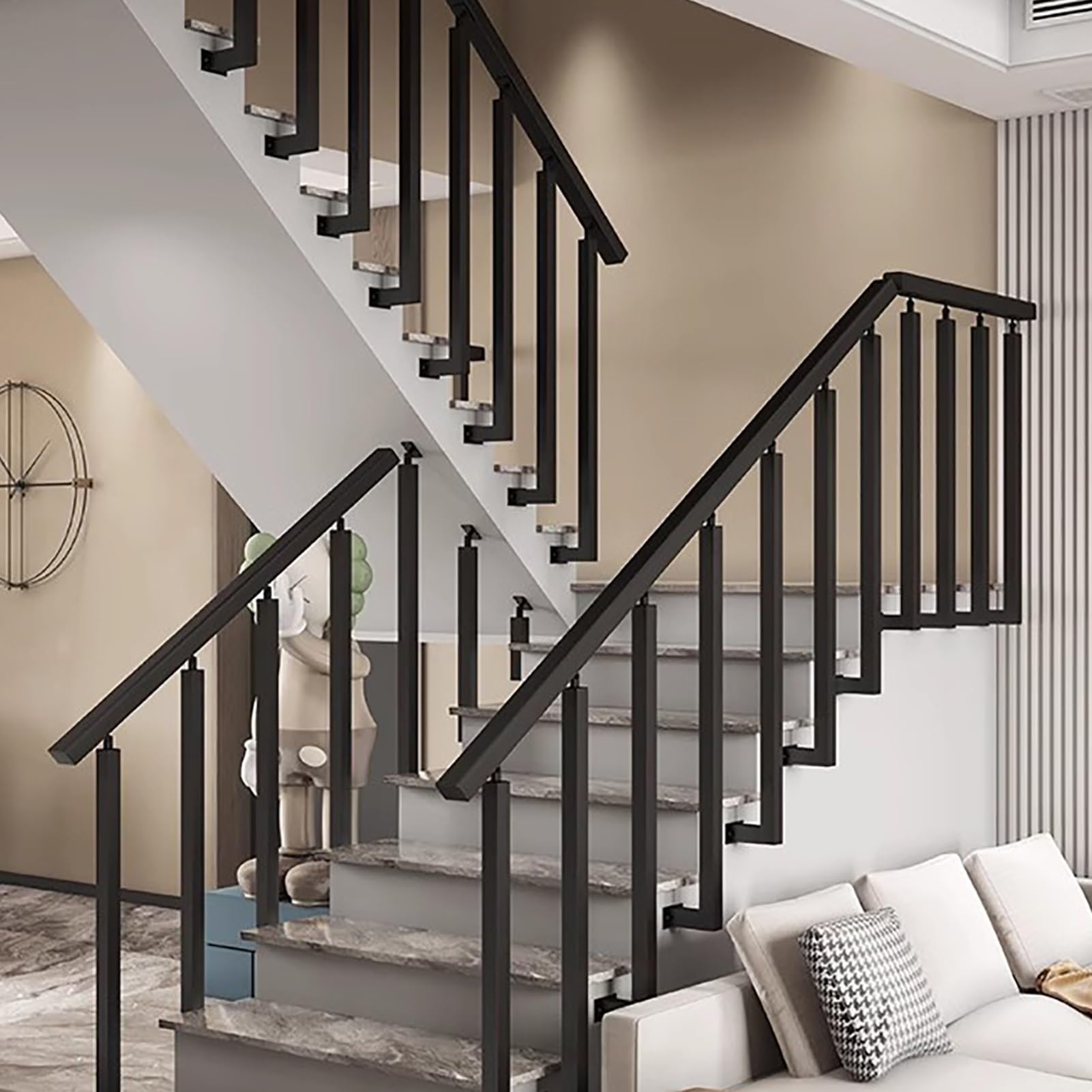 Stair spindles, Stair Spindles Metal Side Mounting Staircase Baluster Post