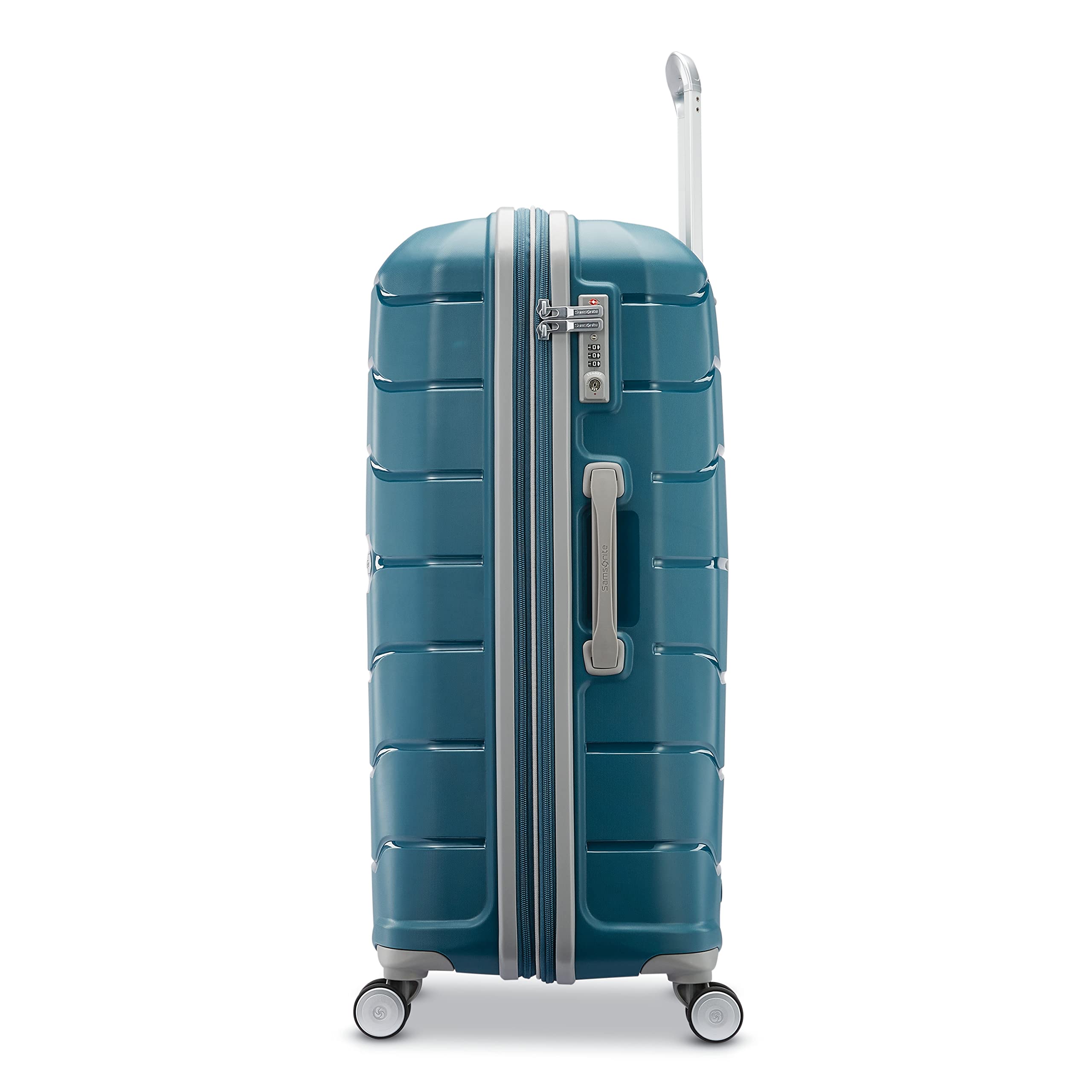 Samsonite Freeform Hardside Expandable with Double Spinner Wheels, Checked-Large 28-Inch, Dark Teal view 9