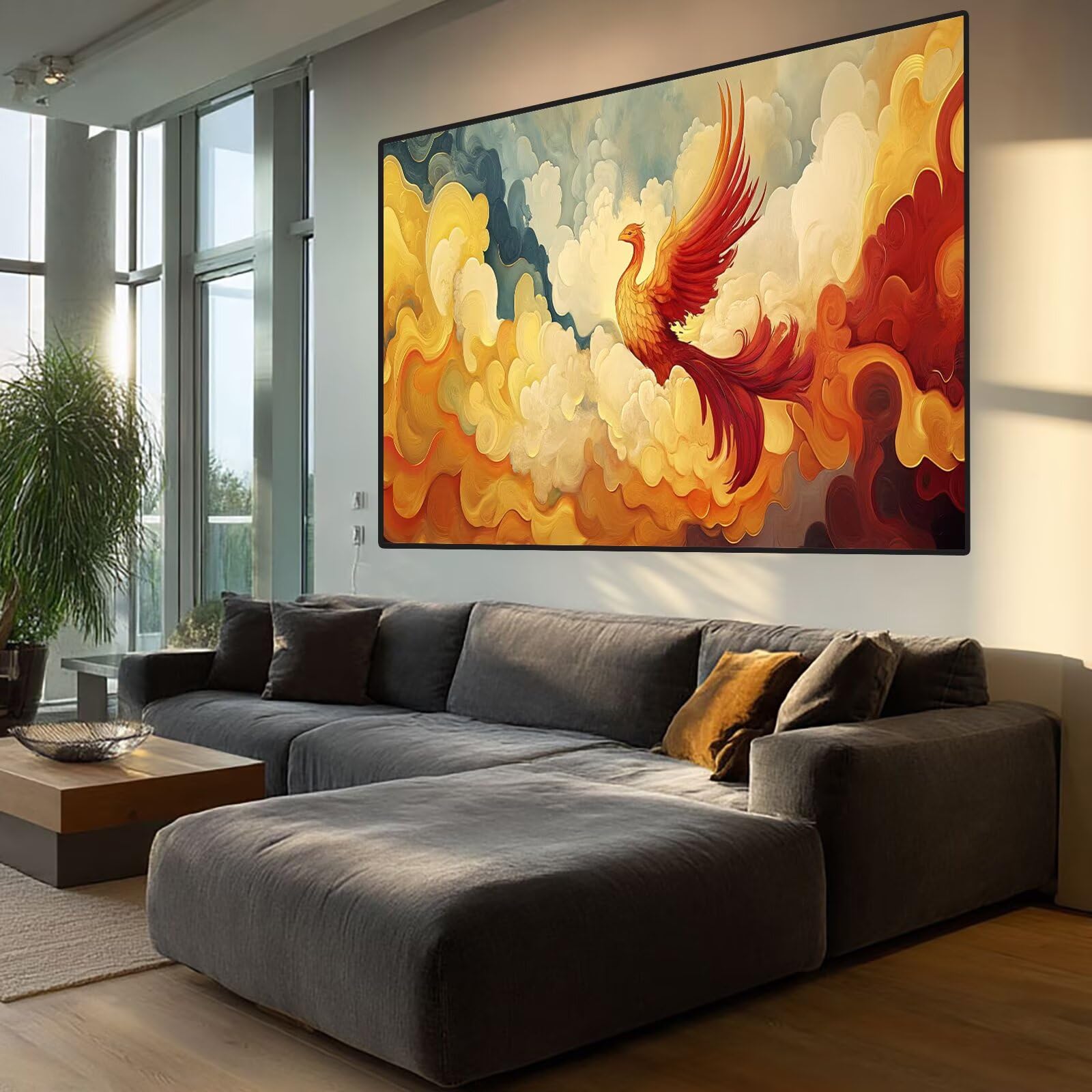 Phoenix Diamond Art Cloud Diamond Painting Arts and Crafts dla dorosłych, zestawy do malowania diamentami 5D, dorosłych, Crysta, haft krzyżykowy, zestaw do haftowania dla początkujących, dekoracja