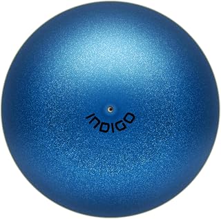 DRUNA Pelota de Gimnasia Rítmica de Metalizada + Glitter de PVC 15 cm 300 gr, Aparto de Gimnasia, Pelota de Ejercicio