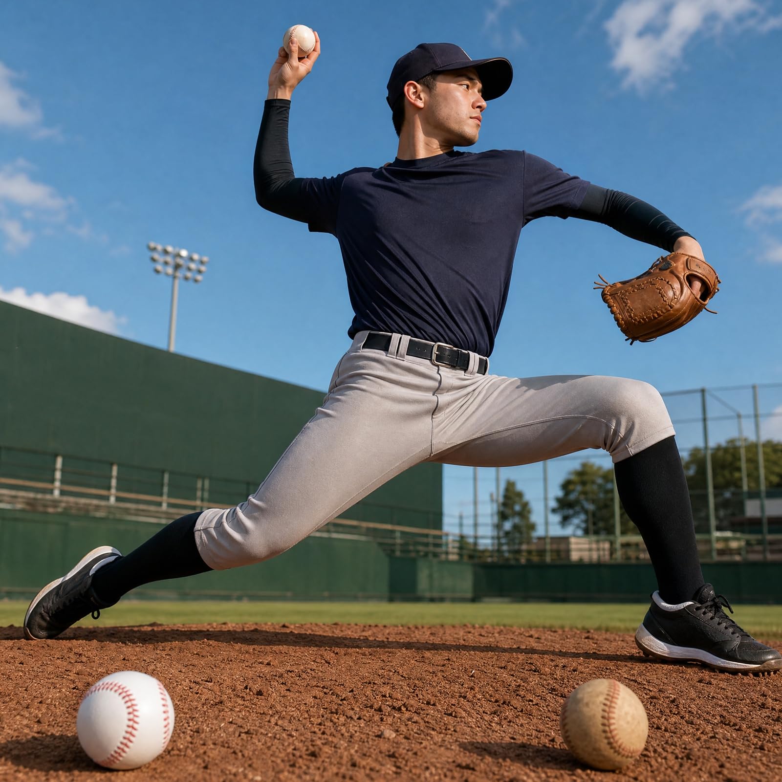 Tebery 12 Pelotas de béisbol de tamaño estándar para jóvenes y Adultos, sin Marca y con Cubierta de Piel