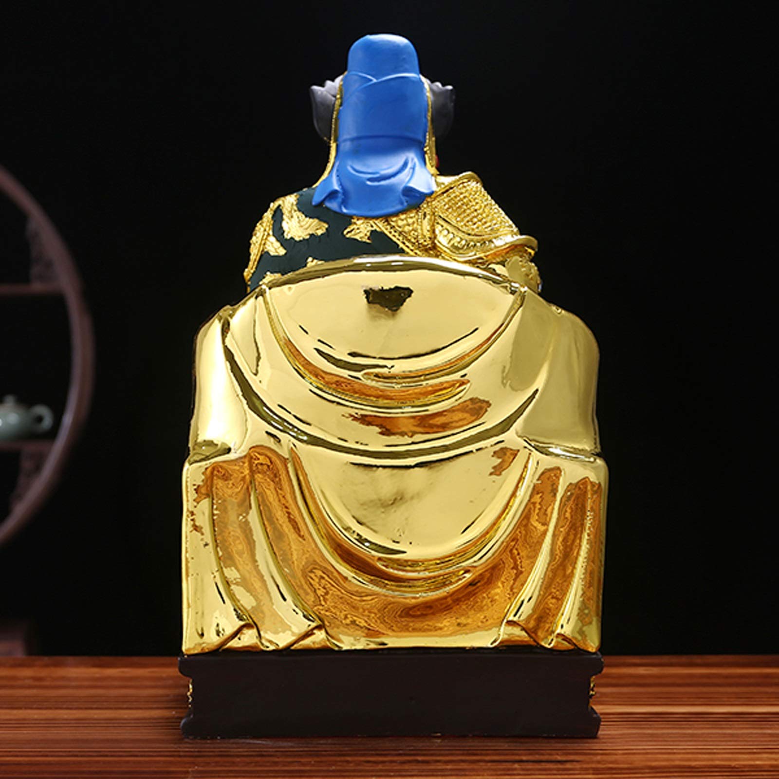 Statue di Buddha Guan Gong Guan Yu Buddha Statua Statua Casa Decorazione Lucky Luogo Cinese Feng Shui Guan Yun Chang Chang Resina Statua indoor Statua Fortune protezione Statue Collezione Decorazione
