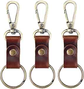 MY MEMORY Handmade Genuine Leather Key Chain,Universal Key Fob