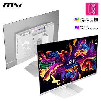 MSI 31.5 MPG 321URXW QD-OLED, Gaming Monitör, UHD, 16:9, Flat, QD-OLED, 240Hz, 0.03ms, G-SYNC Compatible, Beyaz