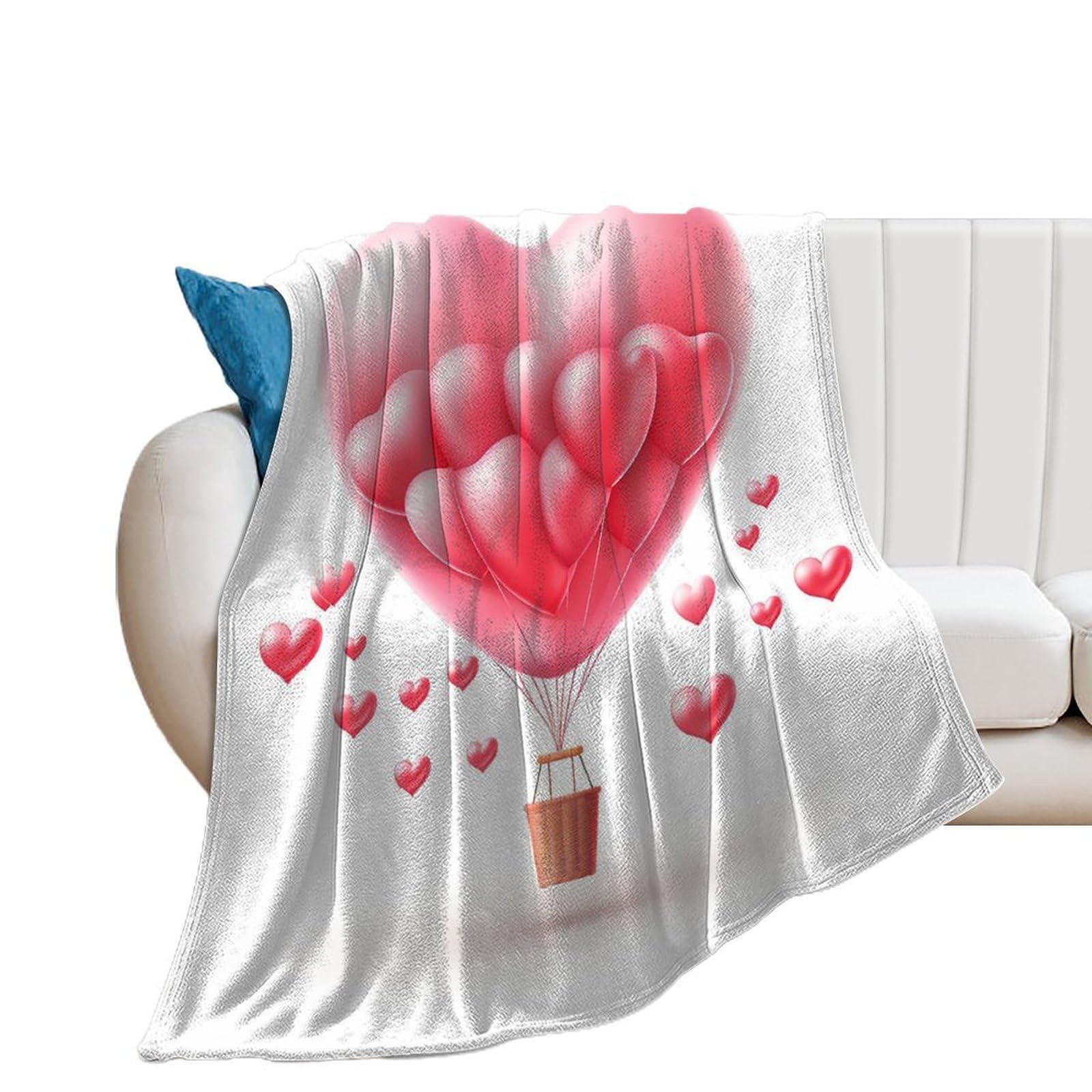Couverture flanelle anti-boulochage 130x150cm pour lit et canapé