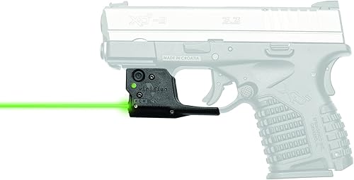 Vista 3 de Vista y funda láser verde Viridian Reactor R5 Gen 2, clase láser 3R, salida de 5 mW