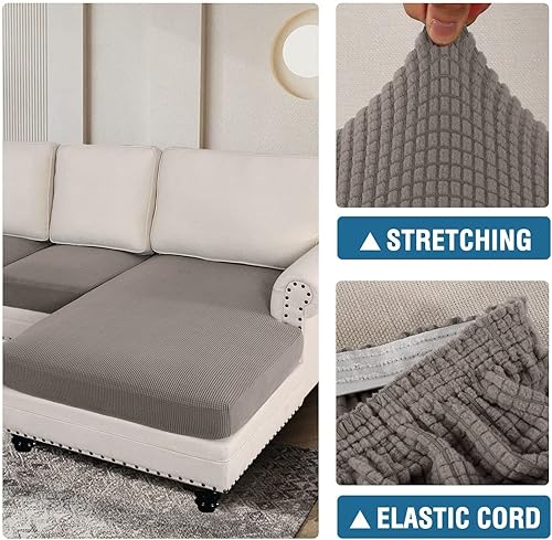 Vista 105 de Fundas de sofá modular, funda de cojín para sofá en forma de L, funda de cojín para sofá biplaza y ambos sofás seccionales izquierdo/derecho, Azul