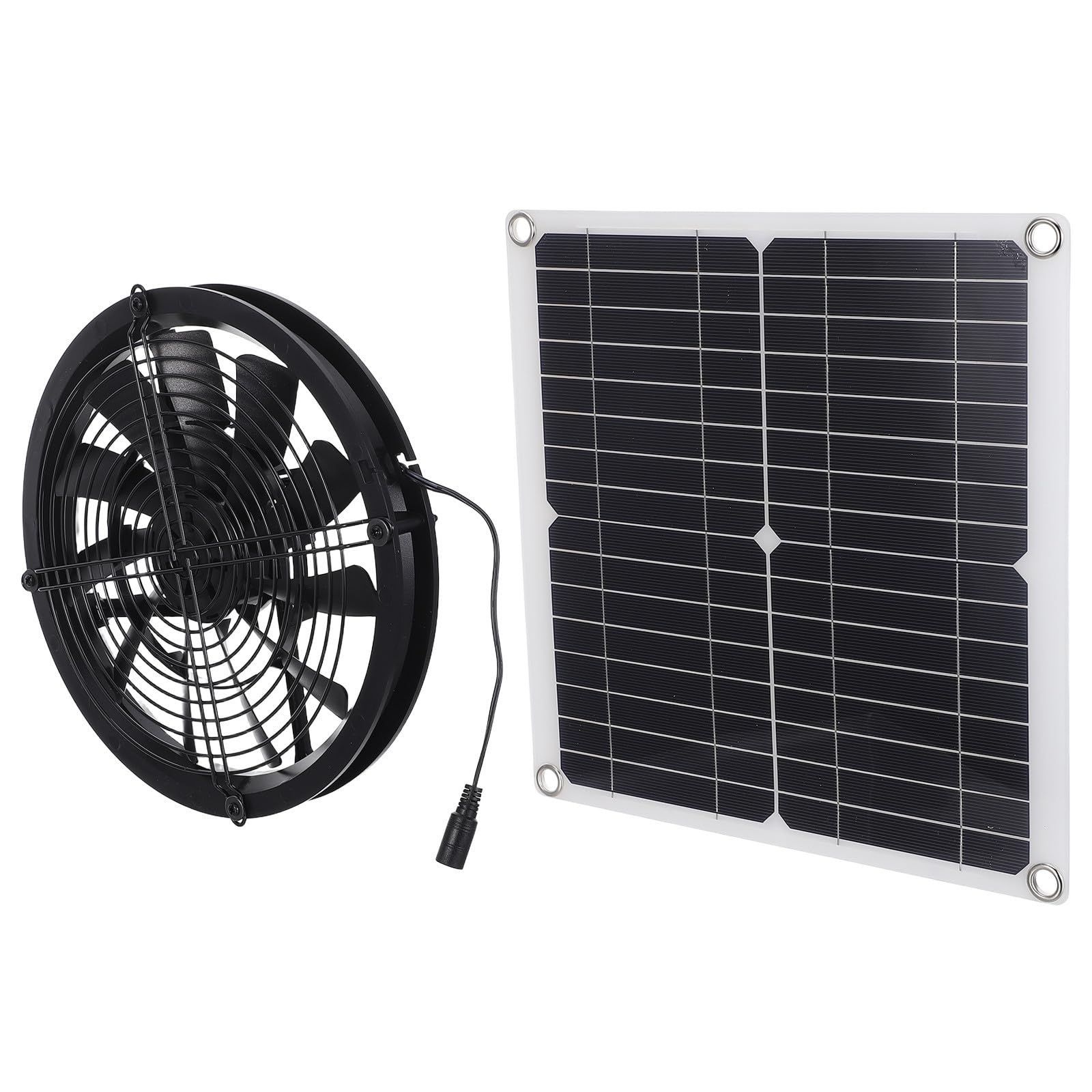 Solarowy Wentylator Wyciągowy Do Kurnika z Panelem Słonecznym Wysokowydajny System Chłodzenia Szklarni Kojców i Budek Zwierząt Odporny Warunki Atmosferyczne