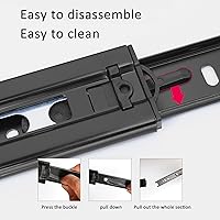 Vista 8 de 1 par de rodamientos de bolas silenciosos, extensión completa, cierre suave, correderas de cajones de montaje lateral, para gabinetes