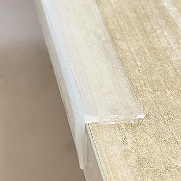 Edge Protector 100% Silicone, Baby Proofing Corners Clear Guards, Pre-Tape Adhesive Soft for Kids Safety, Child Table Cabinets Furniture Bumper 0.8x0.8inWidth, 12 Foot Pack of 1