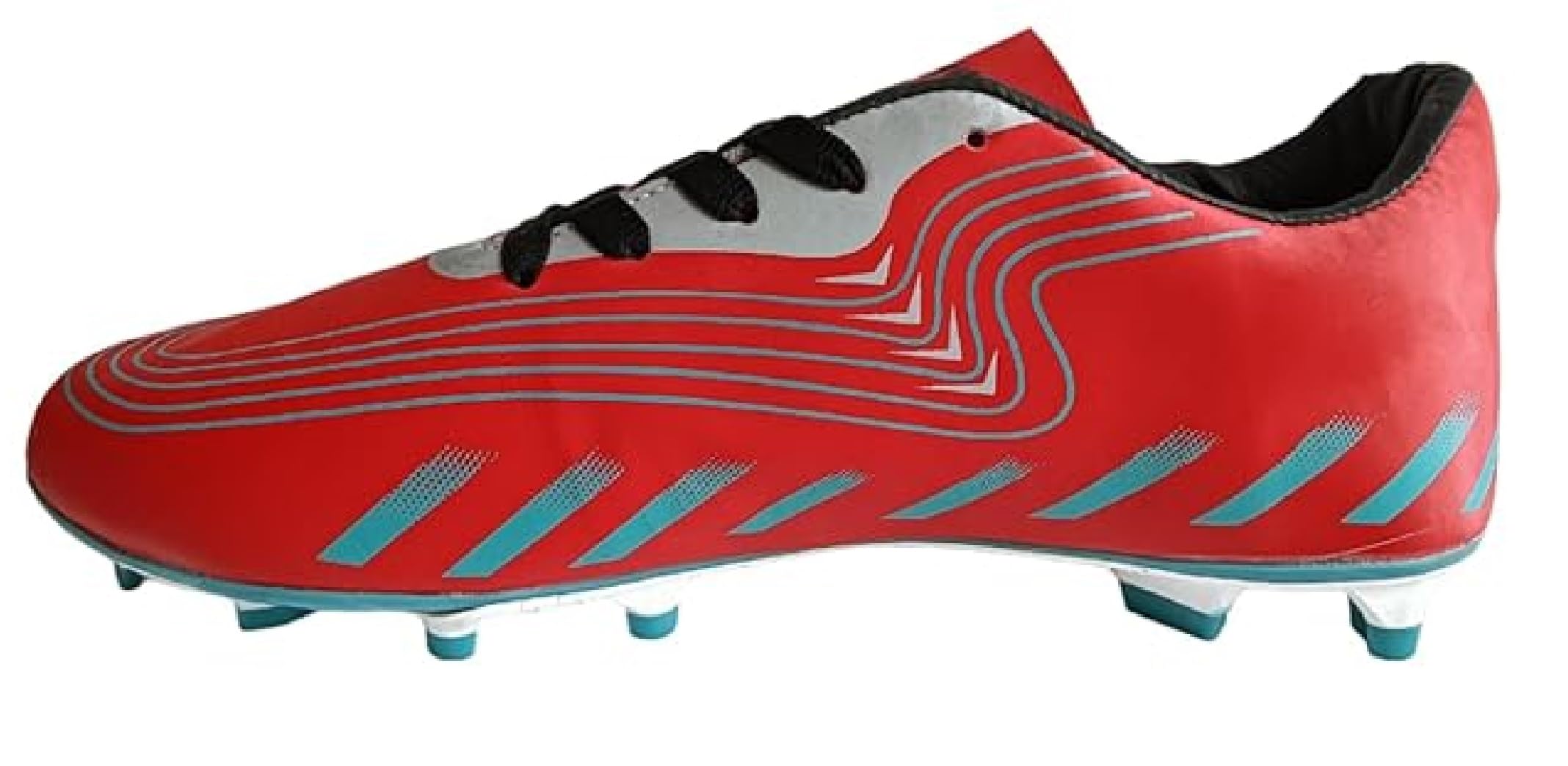 football shoes | lightweight & comfort | best for competitive soccer players | sports cleats | football footwear | football sports shoes | (color : red & white) (size: 8)