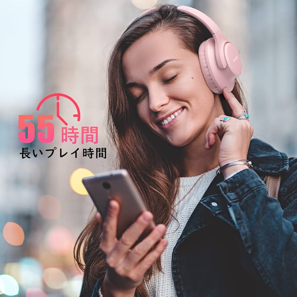 Amazon.co.jp: ワイヤレス ヘッドホン KVIDIO Bluetooth 5.0 55