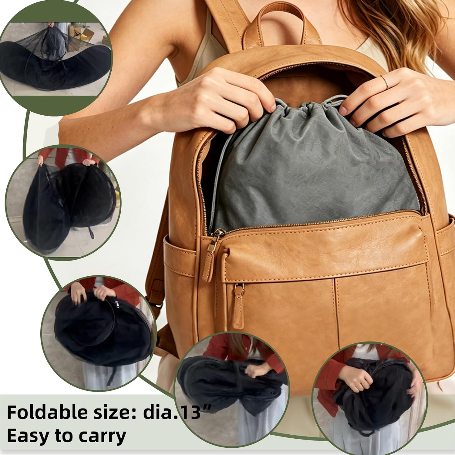 Pop-Up Mosquito Net Tent 79 x 32 x 25 Inch for Camping 1 Person