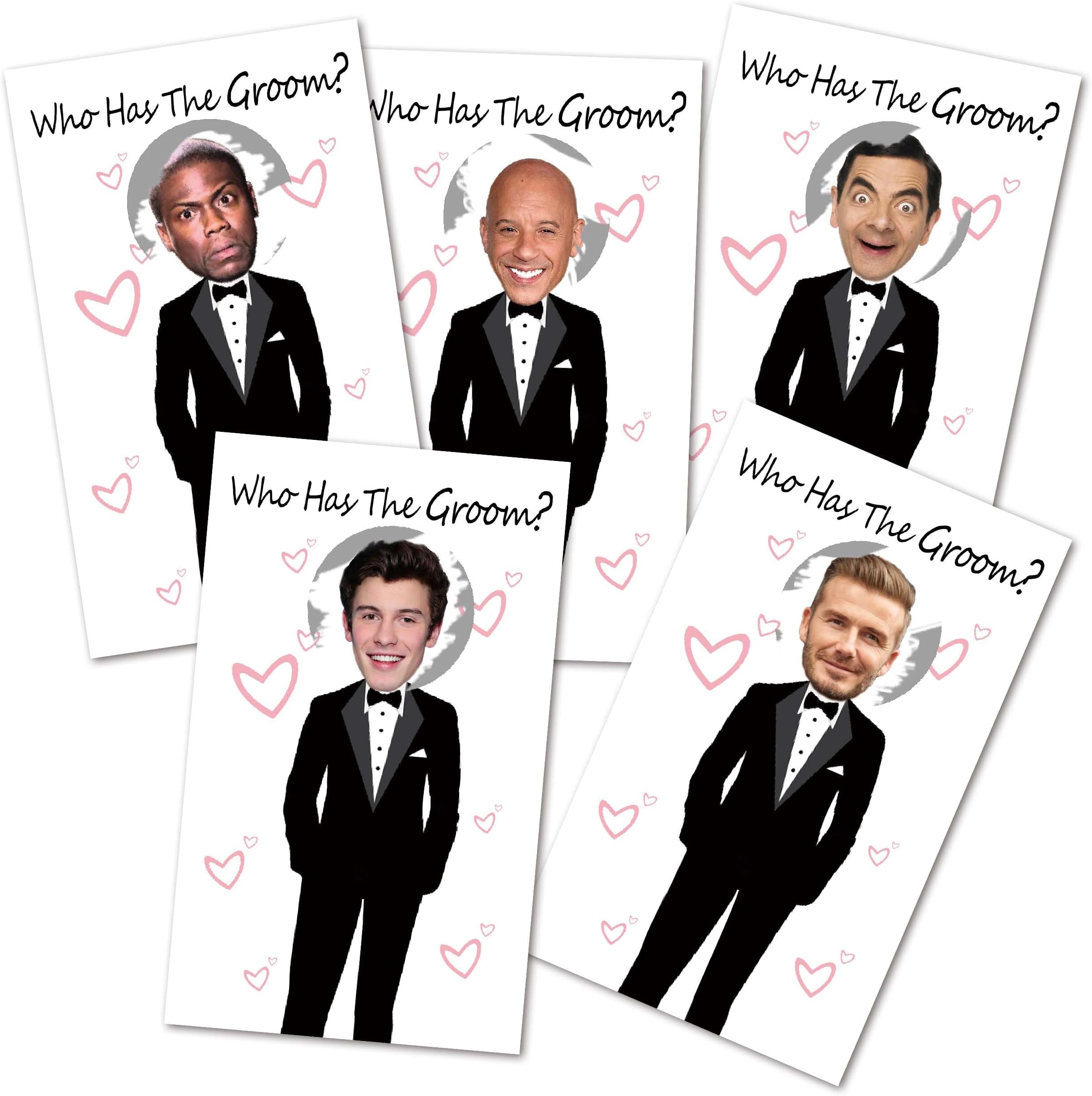 ukebobo Cute Bridal Shower Games - Scratch Off Bridal Shower Game.Funny Bachelorette Party Games - Who Has The Groom - 33 Sheets