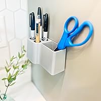 Vista 6 de Soporte magnético para marcadores para pizarra blanca – Crea acceso instantáneo a accesorios de pizarra blanca – Capacidad para 4 marcadores