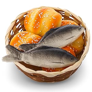 Shappy 8 Pcs Jesus Miracle Loaves and Fish Decorat