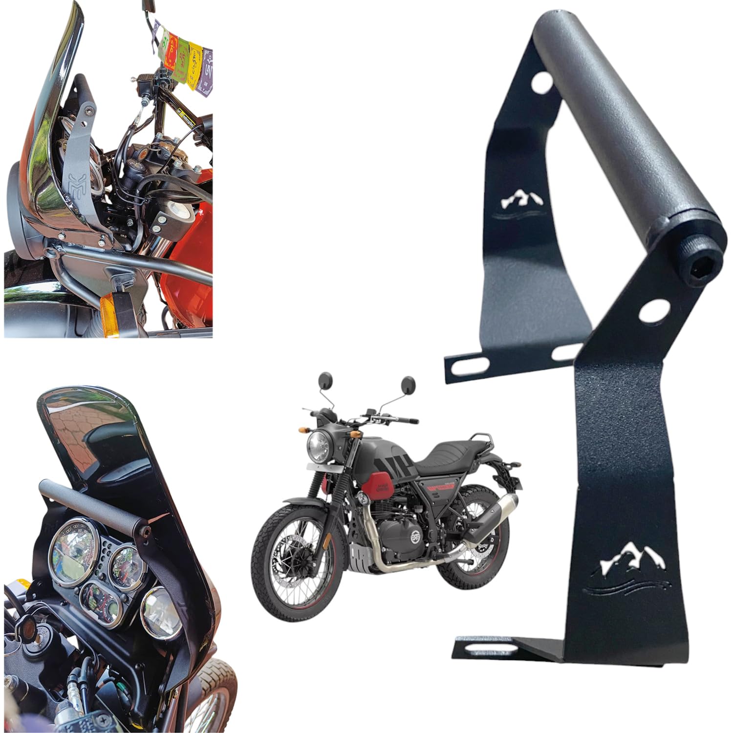 Dhe Best Bike Premium Smartphone Mount GPS Frame Mount Holder Suitable for RE Scram 411-image-22