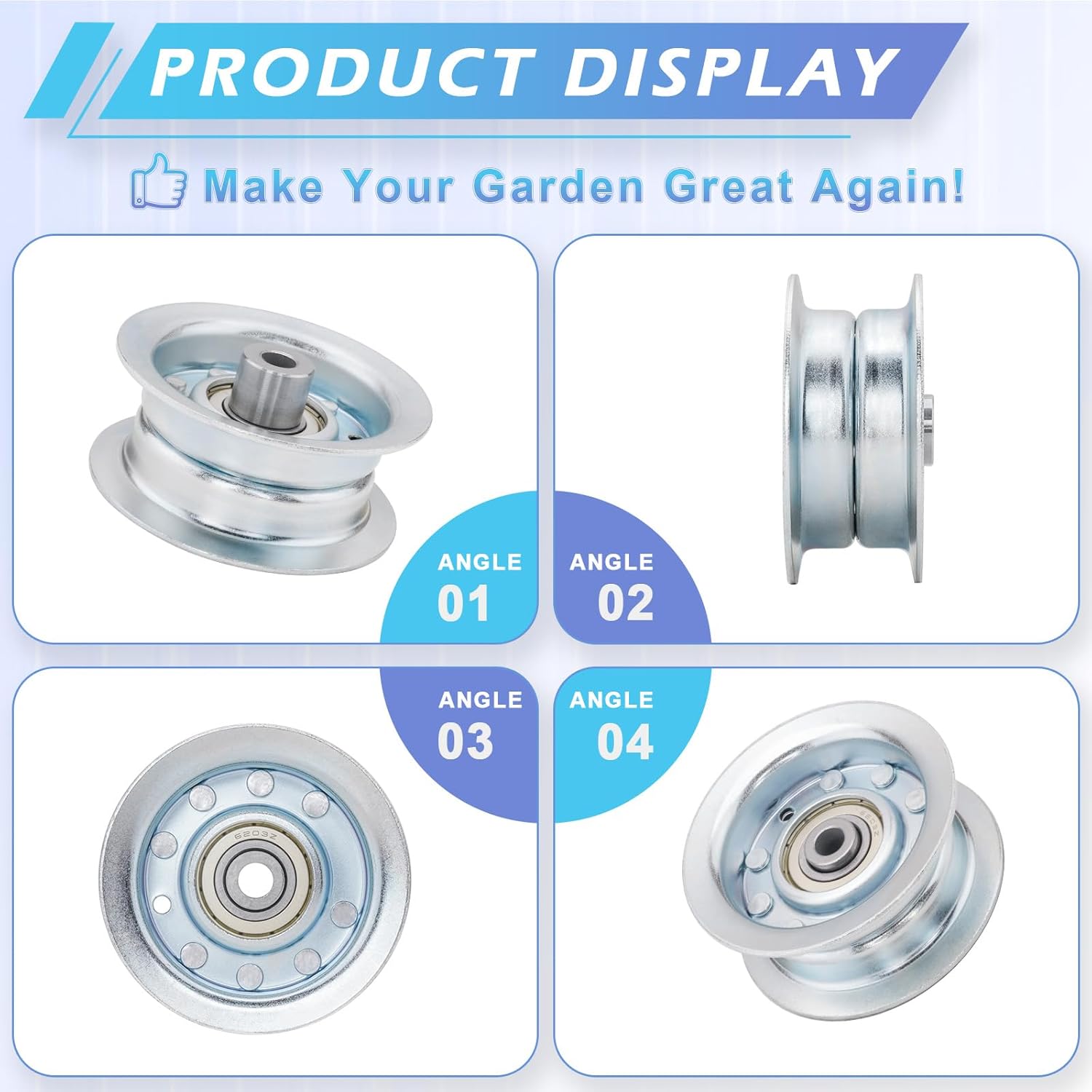 Idler Pulley Replace 7509 OD-2-3/4 ID-3/8 Swi sher 7509