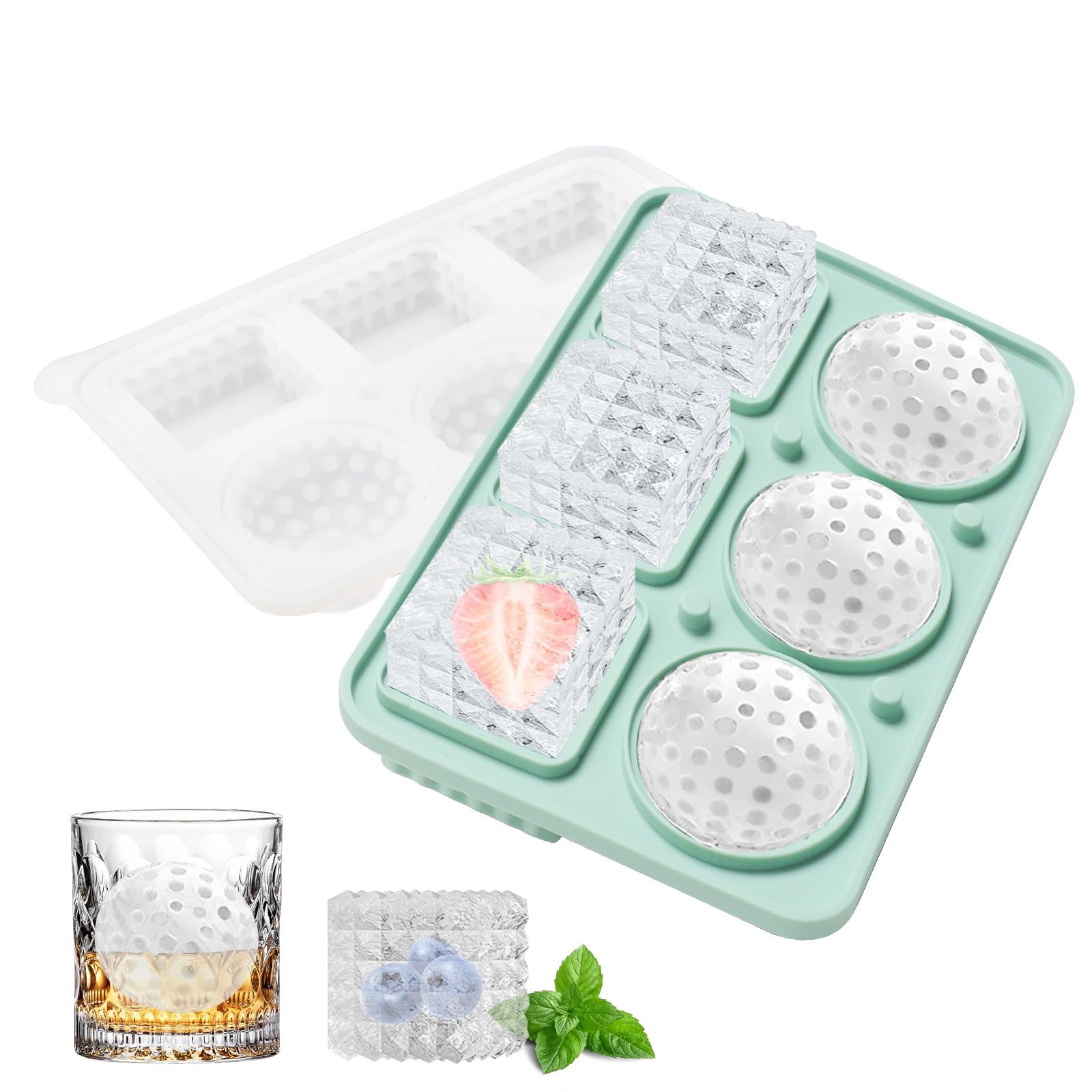 ENAIAH Secchiello per Ghiaccio in Silicone,Ice Cube Maker Secchiello